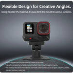 Sunnylife Magnetic Flexible Adhesive Helmet Mount Base Quick-Release Action Camera Holder For Insta360 X4 Air / X5 / Ace / Ace Pro 2 / 1, For Insta360 X4 Air / X5 / Ace / Ace Pro 2 / 1