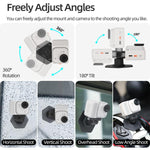 For Insta360 GO Ultra Sunnylife Magnetic Flexible Adhesive Helmet Mount Base Quick-Release Action Camera Holder, For Insta360 GO Ultra
