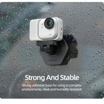 For Insta360 GO Ultra Sunnylife Magnetic Flexible Adhesive Helmet Mount Base Quick-Release Action Camera Holder, For Insta360 GO Ultra
