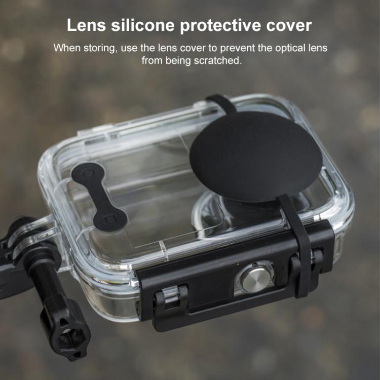 Custodia impermeabile fino a 50 metri per DJI Osmo 360 con tappo in silicone per l'obiettivo., For DJI Osmo 360
