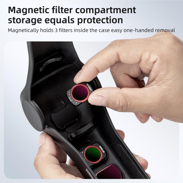 Custodia protettiva con coperchio ribaltabile per DJI Osmo Pocket 4 STARTRC, For DJI Osmo Pocket 4 Black