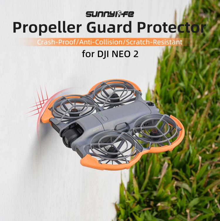 Per DJI Neo 2 Sunnylife Protezione eliche colorata Anello paraurti per eliche Copertura protettiva anti-collisione