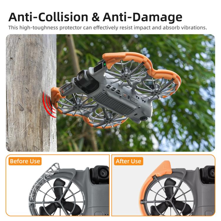 Per DJI Neo 2 Sunnylife Protezione eliche colorata Anello paraurti per eliche Copertura protettiva anti-collisione