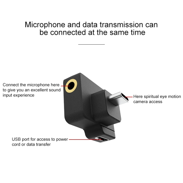 Adattatore audio di ricarica CYNOVA C-AC-003 per DJI Osmo Action