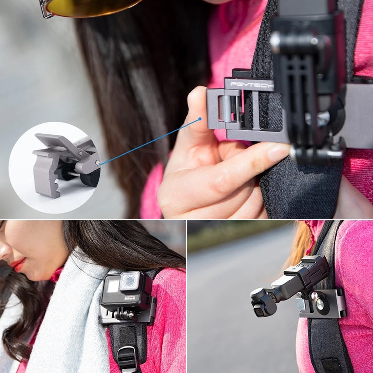 Supporto fisso per cinturino PGYTECH P-18C-019 per DJI Osmo Pocket/Action, P-18C-019