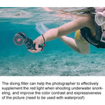 PGYTECH P-18C-016 Filtro per snorkeling rosso chiaro Professione Filtro per lenti colorate per immersione per DJI Osmo Pocket, P-18C-016