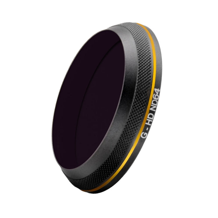 PGYTECH X4S-HD ND64 Filtro obiettivo con bordo dorato per accessori per droni con fotocamera cardanica DJI Inspire 2 / X4S, ND64