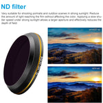 PGYTECH X4S-HD ND64 Filtro obiettivo con bordo dorato per accessori per droni con fotocamera cardanica DJI Inspire 2 / X4S, ND64