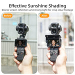Sunnylife Parasole per schermo, protezione per monitor, per DJI Osmo Pocket 4P / 4 / 3, For DJI Osmo Pocket 4P / 4 / 3