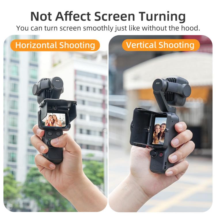 Sunnylife Parasole per schermo, protezione per monitor, per DJI Osmo Pocket 4P / 4 / 3, For DJI Osmo Pocket 4P / 4 / 3
