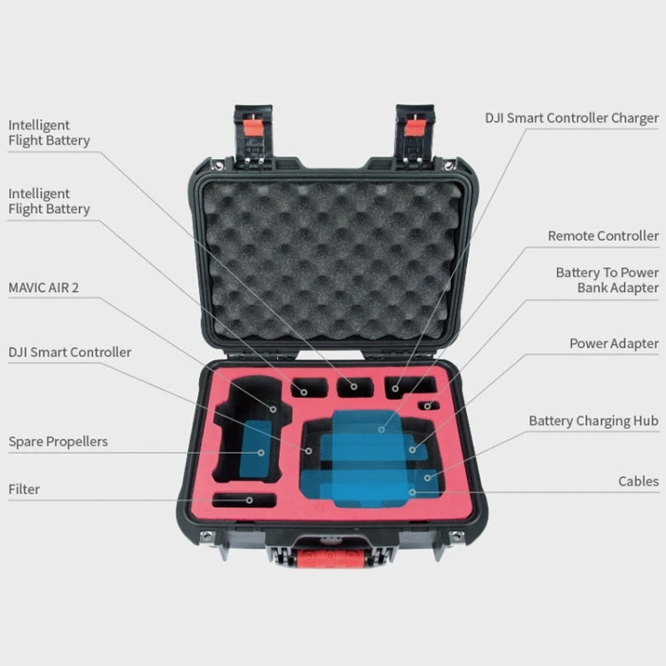 PGYTECH P-16A-037 Custodia di sicurezza portatile Custodia impermeabile e resistente all'umidità per DJI Mavic Air 2, P-16A-037 For DJI Mavic Air 2