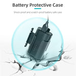 Sunnylife Custodia protettiva per avvolgitore per gestione cavi con clip per batteria per occhiali DJI FPV V2, Sunnylife Battery Bracket