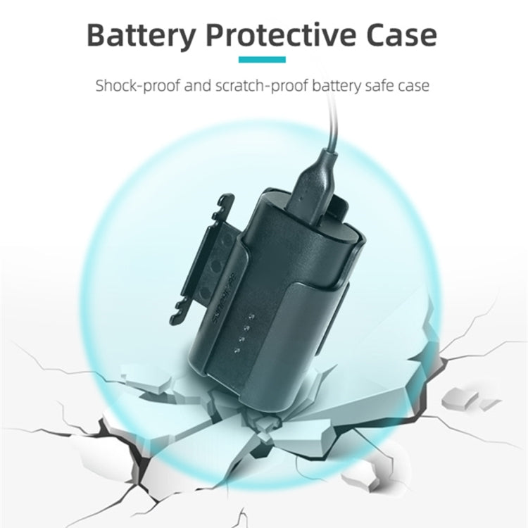 Sunnylife Custodia protettiva per avvolgitore per gestione cavi con clip per batteria per occhiali DJI FPV V2, Sunnylife Battery Bracket