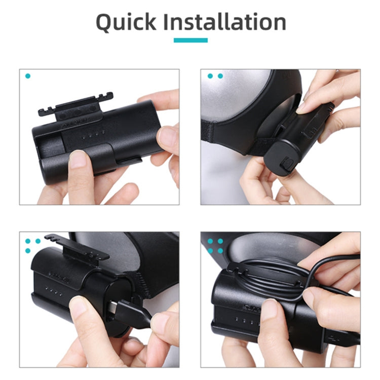 Sunnylife Custodia protettiva per avvolgitore per gestione cavi con clip per batteria per occhiali DJI FPV V2, Sunnylife Battery Bracket