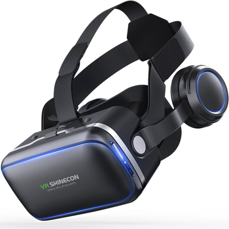 VR SHINECON G04E Virtual Reality 3D Video Glasses Suitable for 3.5 inch - 6.0 inch Smartphone with HiFi Headphones