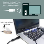 Groudchat JP1DV1 1080P HD Smart Camera Telecamera live USB per telefono cellulare per gambe di occhiali, microfono fonoassorbente e antirumore incorporato