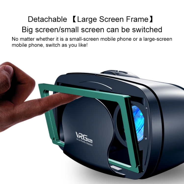 VRG Pro Version Audio Video Coated Lenses Blu-ray All-in-one 3D VR Glasses for Mobile Phones, Blu-ray Coated Lenses