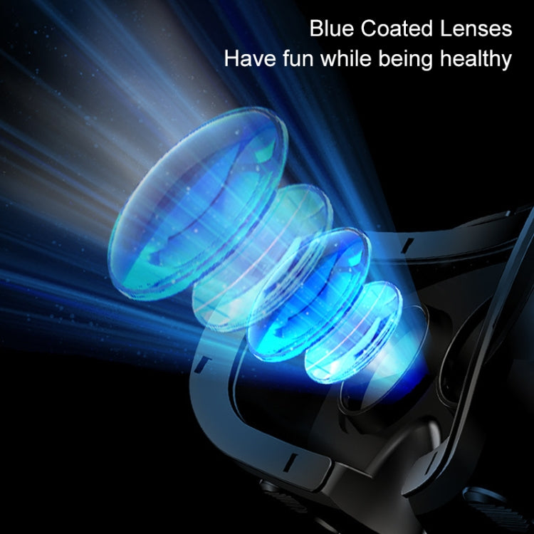 VRG Pro Version Audio Video Coated Lenses Blu-ray All-in-one 3D VR Glasses for Mobile Phones, Blu-ray Coated Lenses