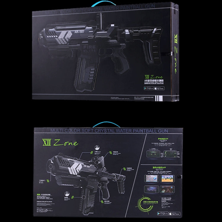 XiiZone AR-587 Pistola per paintball ad acqua con cristalli morbidi multicolori Pistola per giochi di tiro AR Bluetooth