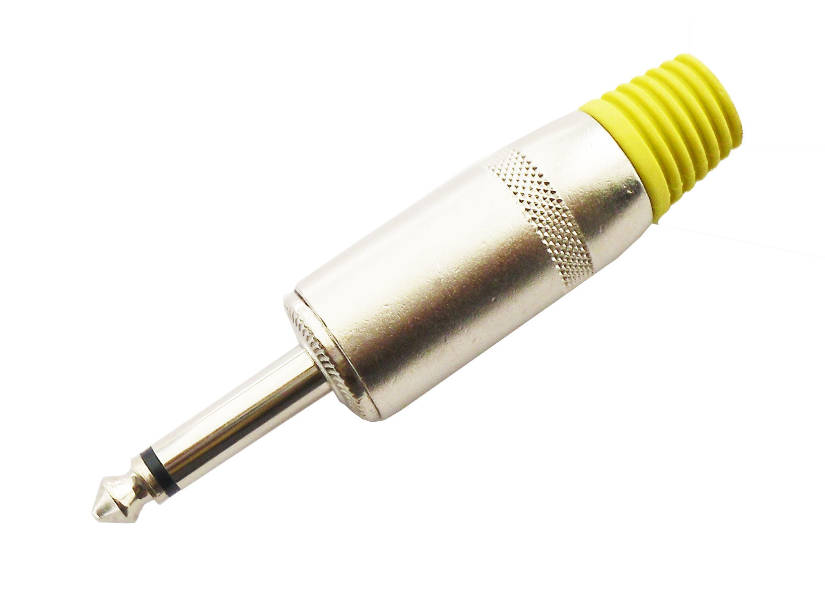 Connettore Jack 6.3mm mono in metallo - giallo