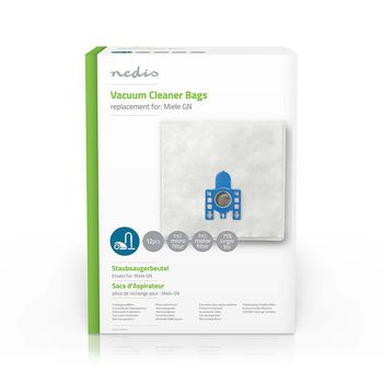 Vacuum Cleaner Bag | 12pcs | Synthetic | Most sold for: Miele | White