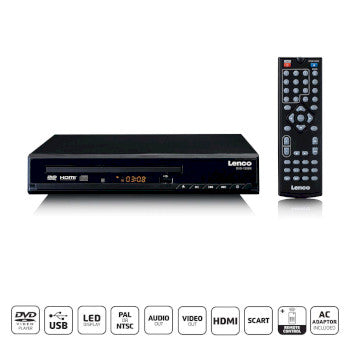 DVD player with HDMI and Remote Control Black