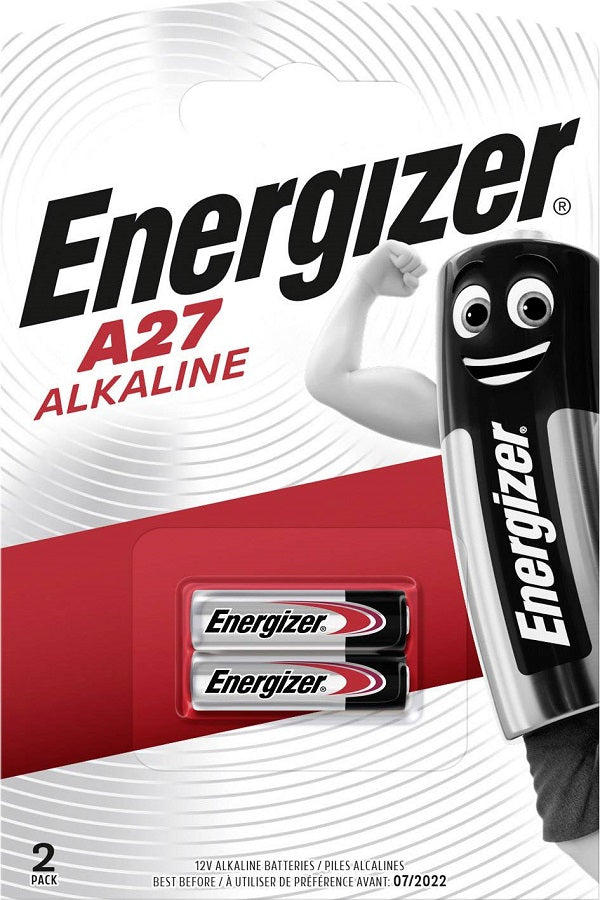 Batteria alcalina tipo A27 12V blister da 2 Energizer