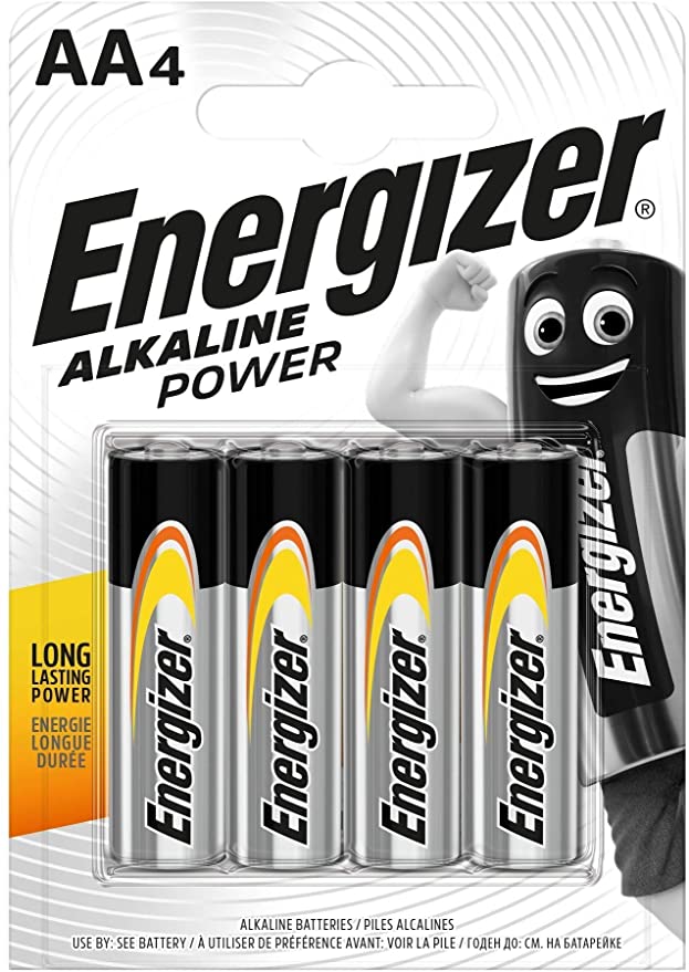 Batteria alcalina tipo AA LR6 1.5V blister da 4 Energizer