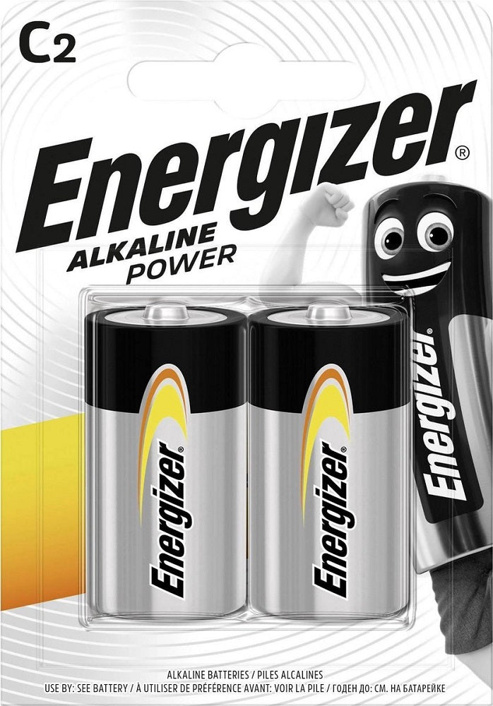 Batteria alcalina tipo C LR14 1,5V blister da 2 Energizer
