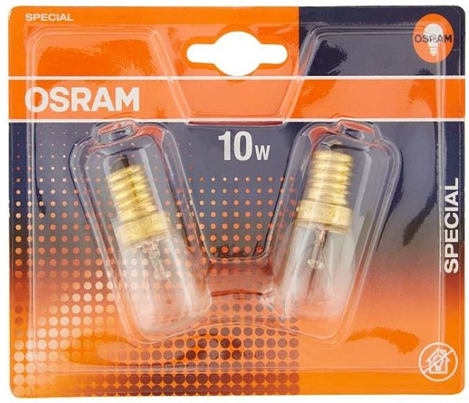 Lampadina piccola per frigoriferi 10W E14 confezione da 2 Osram 4050300082240 E1047
