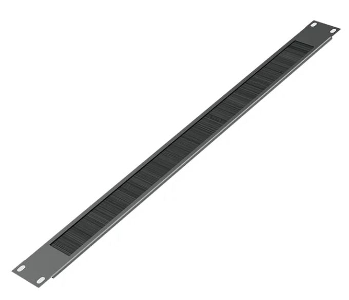 Pannello passacavi 19" con spazzola 1U