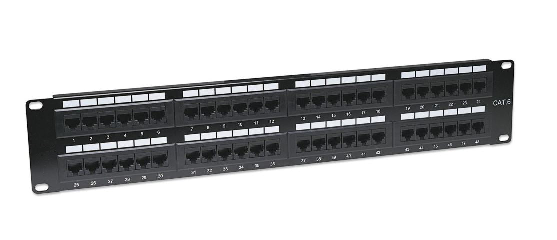 Pannello Patch UTP 48 posti RJ45 cat 6 E5070