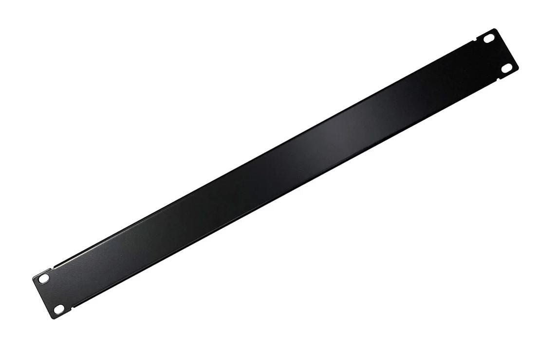 Pannello cieco per armadi rack 19'' nero 1U