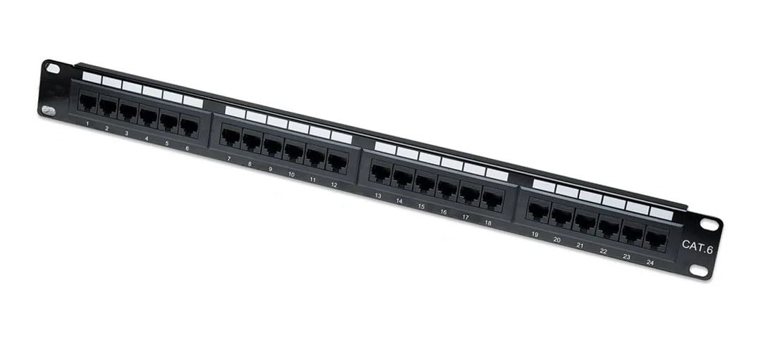 Pannello patch UTP 24 posti RJ45 Cat 6 E5090