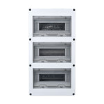 Centralino da parete 36 moduli 3x12 con porta trasparente 8055598010216 E9052