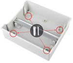 Centralino elettrico IP65 da parete 9 moduli DIN HA-9 8055598010360 E9054