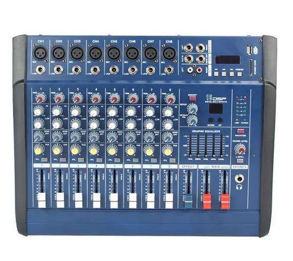 Mixer professionale 8 canali con Bluetooth/USB/SD E9090