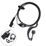 Auricolare per walkie talkie BAOFENG microfono e tasto PTT doppio Jack 2 Pin TBD06057193 E9183
