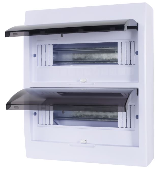 Centralino da parete 24 moduli con porta trasparente 8053323555865 TSM-S 24WAY E9220