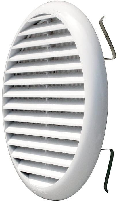 Griglia tonda con molle in PP bianco Ø 80 mm GTM080 E9303