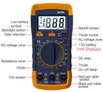 Multimetro digitale portatile A830L con display LCD A830L E9345