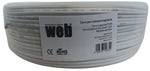 Cavo coassiale RG59 con alimentazione integrata 2 x 0,50 mm² CCA matassa da 100m 8053323556350 E9500