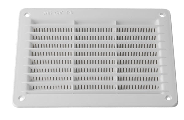 Griglia rettangolare da incasso in PP bianco 200×150mm GR2015 E9648