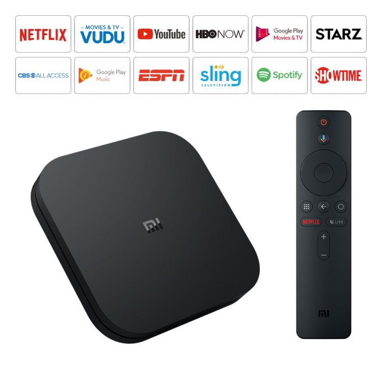 Xiaomi TV Box S 2a generazione 4K HDR Google TV con lettore multimediale in streaming remoto Google Assistant, Cortex-A55 quad-core 64 bit, 2 GB+8 GB, Google TV, versione UE