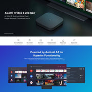 Xiaomi TV Box S 2nd Gen 4K HDR Google TV with Google Assistant Remote Streaming Media Player, 64-bit Quad-Core Cortex-A55, 2GB+8GB, Google TV, EU Version