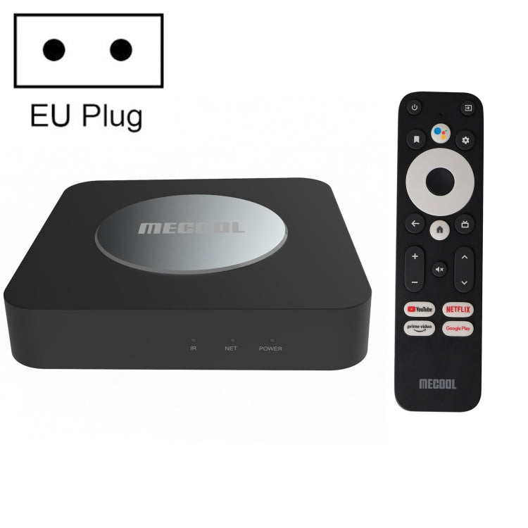 MECOOL KM2 Plus 4K Smart TV BOX Lettore multimediale Android 11.0 con telecomando, Amlogic S905X2 Quad Core, RAM: 2 GB, ROM: 16 GB, presa EU, KM2 Plus