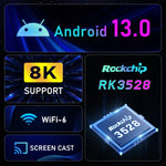 H96 Max TV Box Android 13.0 4GB RAM 32GB ROM
