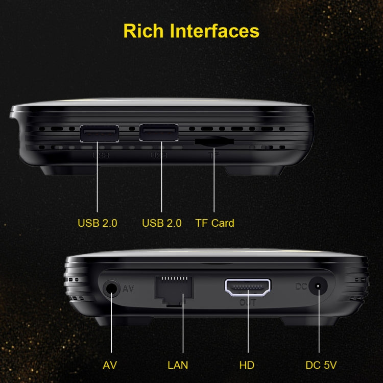 HK1 RBOX-H8S 4K Ultra HD Android 12.0 Smart TV Box con telecomando, Allwinner H618 Quad-Core, 4GB+64GB, 4GB+64GB