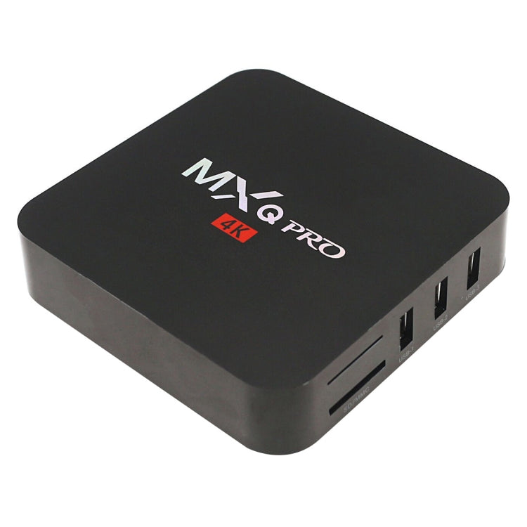 MXQ PROi 1080P 4K HD Smart TV BOX with Remote Control, Android 7.1 S905W Quad Core Cortex-A53 up to 2GHz, RAM: 2GB, ROM: 16GB, WiFi Support, 2GB+16GB, UK Plug
