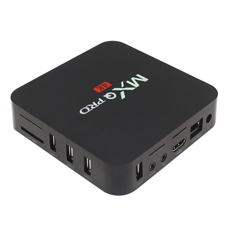 MXQ PROi 1080P 4K HD Smart TV BOX with Remote Control, Android 7.1 S905W Quad Core Cortex-A53 up to 2GHz, RAM: 2GB, ROM: 16GB, WiFi Support, 2GB+16GB, UK Plug